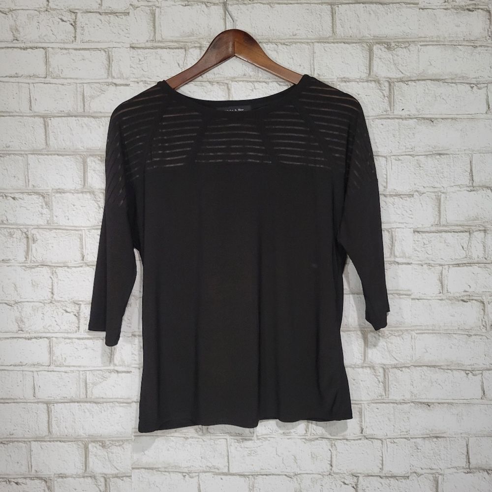 Adele & May see through lines top